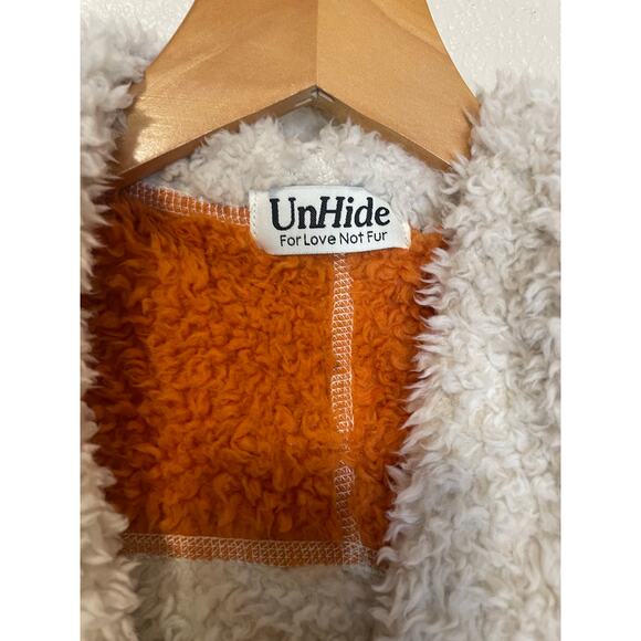 Inside Color Block Cozy Hooded Wearable Blanket Cardigan Large Y2K Maximalist - Picture 4 of 13